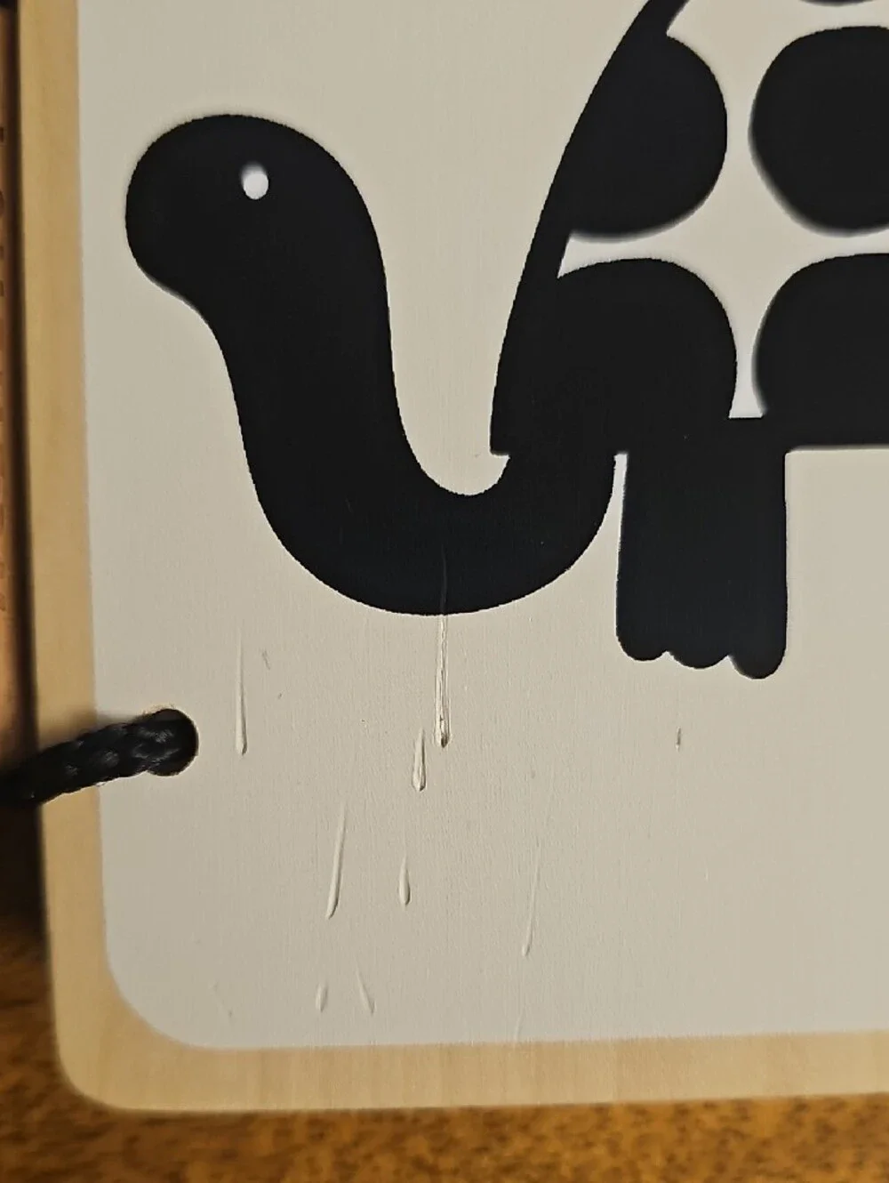 Lovevery Wooden High Contrast Black & White Animal Board Book Baby Toy